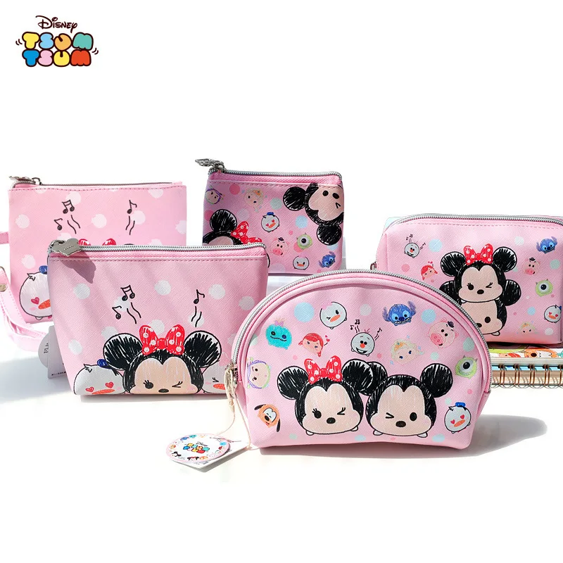 

Disney Hot sale colorful makeup pouch bag waterproof shiny beauty cosmetic bag for ladies toiletry wash pouch, Customized color