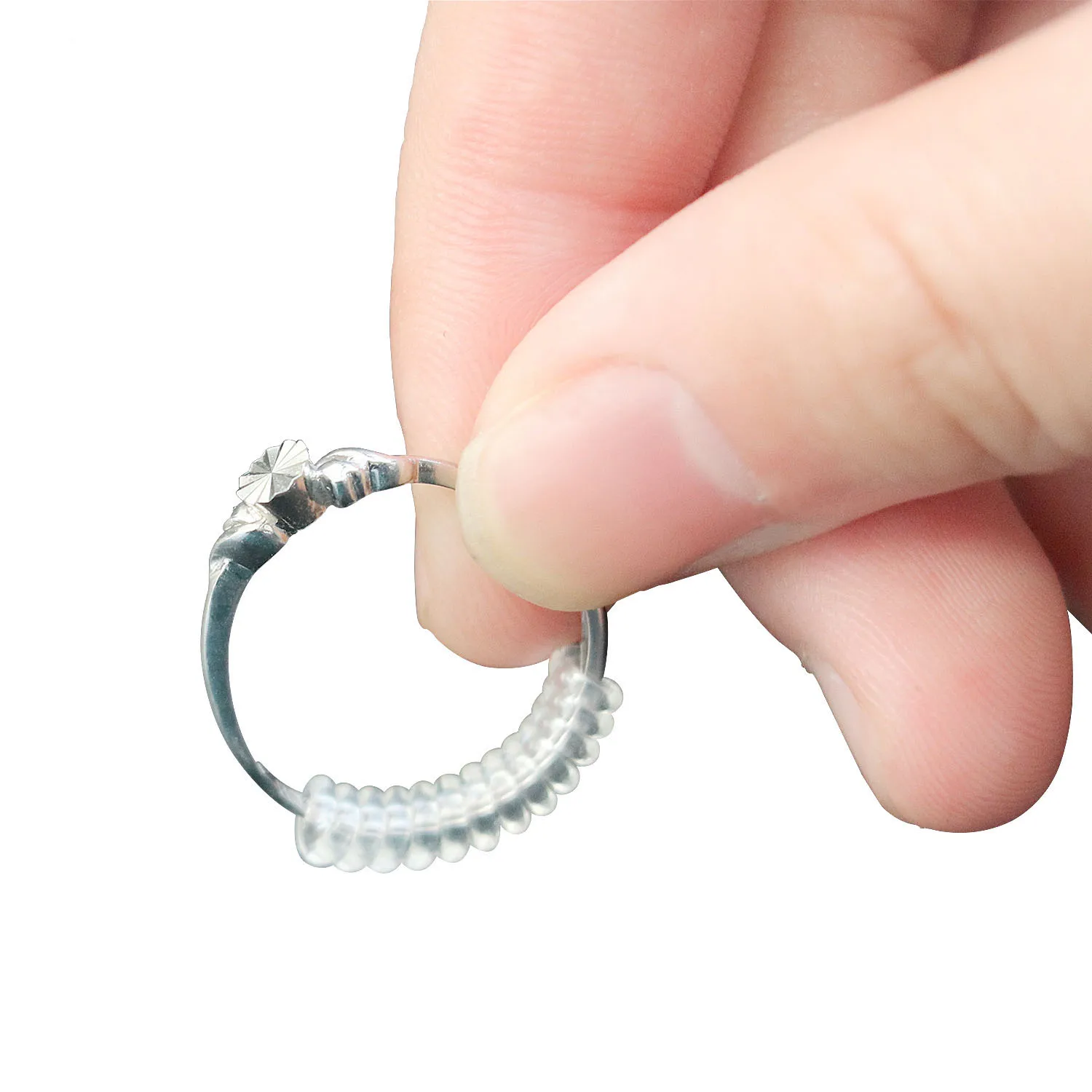 

High quality durable using variousspiral invisible Ring size adjuster