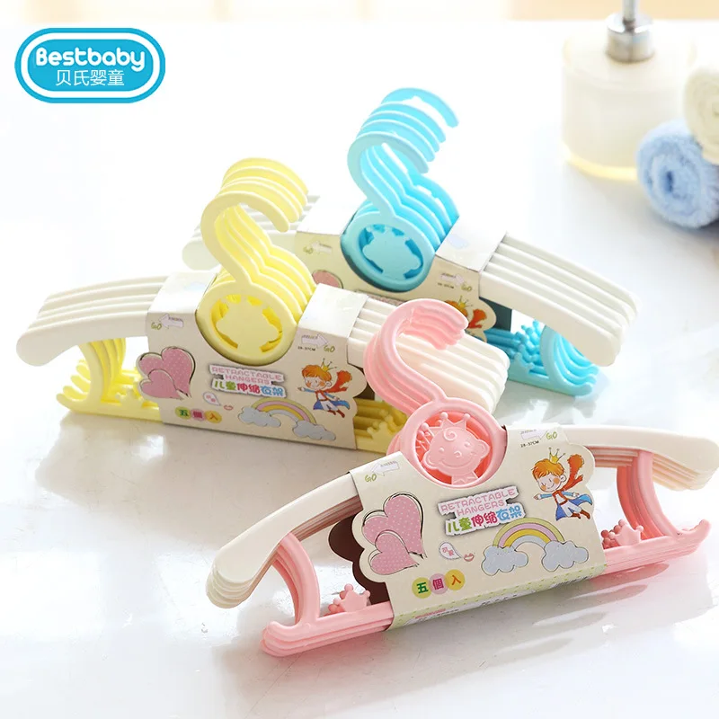 

Children's hanger multifunctional baby child clothes hanging newborn clothes, Pink,blue,yellow