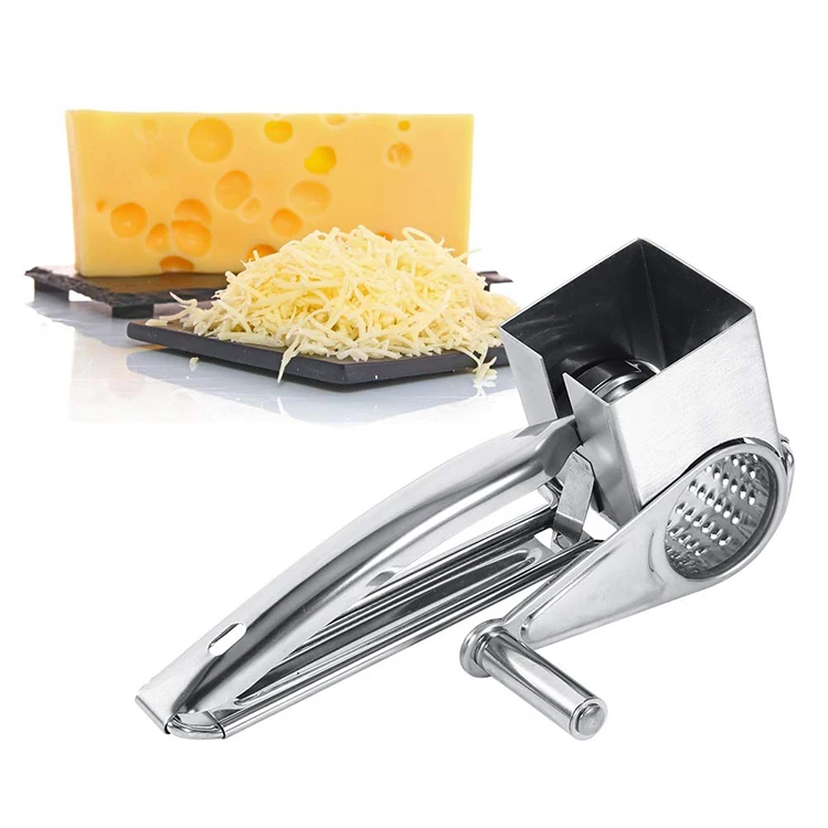 

Cheese Grater Manual Stainless Steel Rotary Multifunctional Cheese Grinder