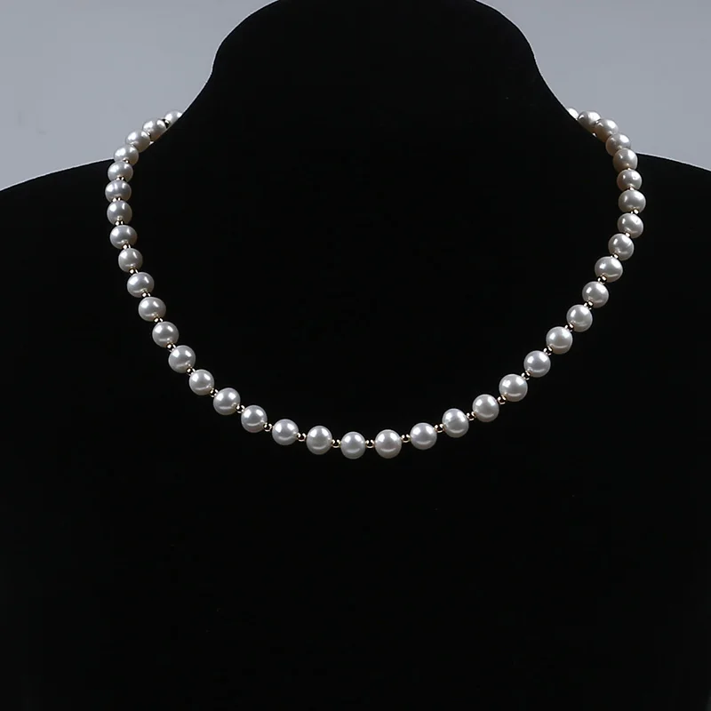 Wholesale Potato Freshwater Pearl Necklace Jewelry