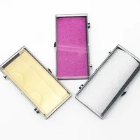 

Clear Plastic Empty Eyelash Packaging Box With Lash Tray For 25MM Long Mink Eyelashes