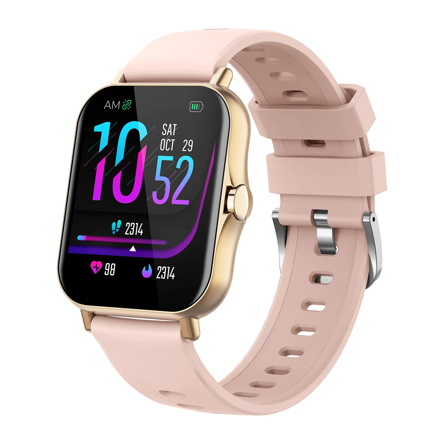 

Shenzhen Top brand smart watch with call body temperature play music S38 smartwatch sporty pink black watches, Colorful