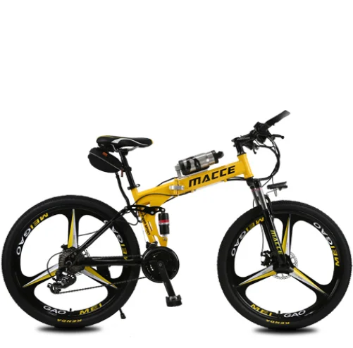 

Best Selling 26 Inch Wheel Mountain Bike Folding Bicycle Electric Bikes Foldable Aluminum Lithium Battery OEM E-bike Yellow 250W