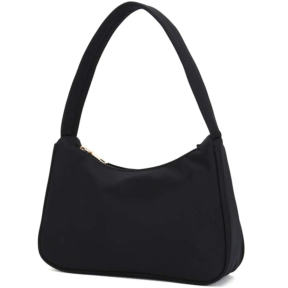 

Top quality Diamond Bling handbag luxury Nylon Canvas Hobo bag designer shoulder bags for women with Zipper Closure Versatile
