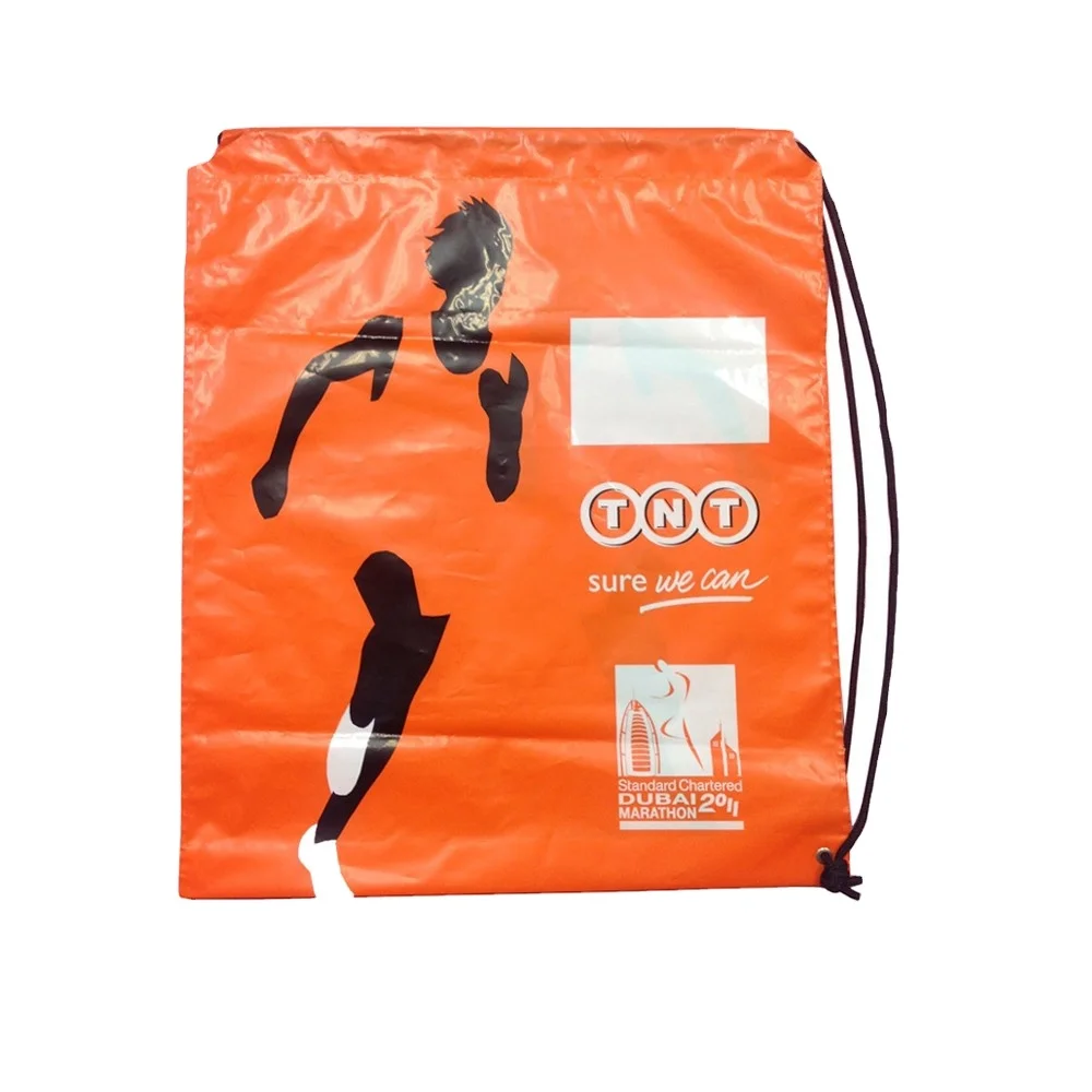 
Eco-friendly biodegradable Disposable plastic LDPE duffel bag for marathon 