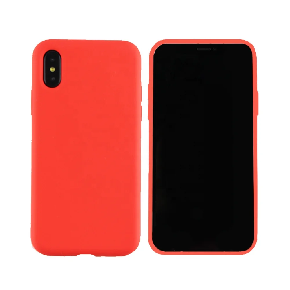 

Ultra Thin Custom Color Liquid Silicon Mobile Phone Case For iPhone X XR XS Max, Customized