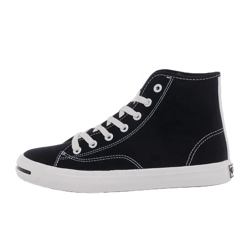 

Espadrilles Male and female student couples versatile casual fall 2021 high top sneakers, Black