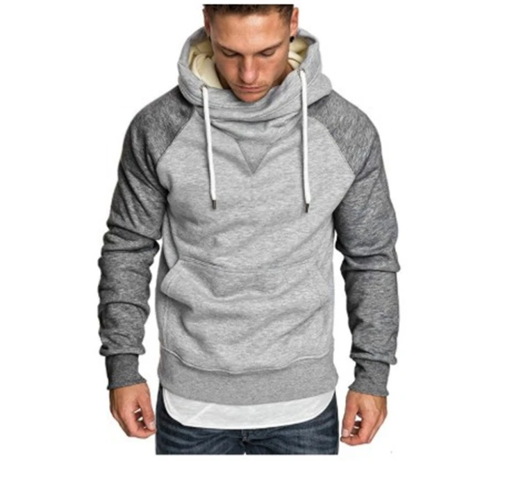 

2021 Hot Selling custom hoodie Men Heavyweight Winter Fleece Lined Warm Thermal Hooded Sweatshirt hoodies for men