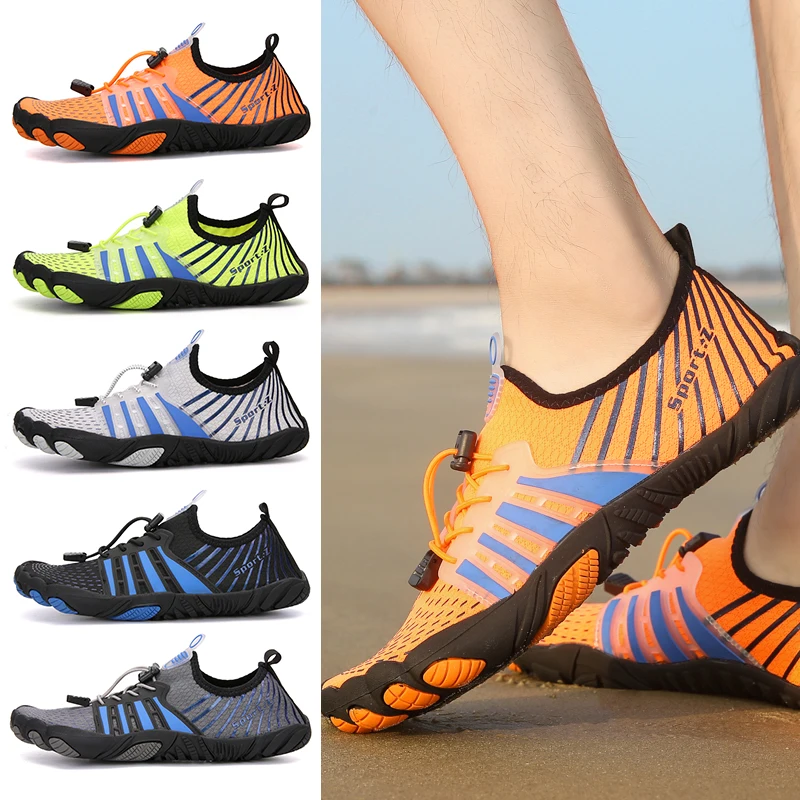 

Wholesale Men Fashion Casual Shoes Quick-Drying New Beach Water Walking Swimming Shoes