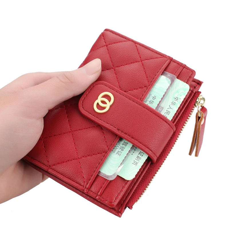 

Baellerry 2021 New Wholesale Short Vertical PU Leather Zipper Wallets With Hasp,Fashion Lady Coin Purse Bag In Stock Wholesale, 7 colours