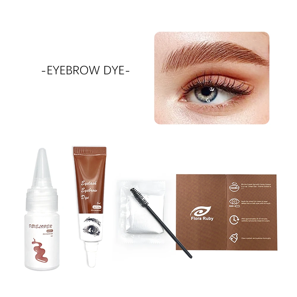 

Professional Tint Dye Cream Eyelash Brow Semi-permanent Eyebrow Cream Henna Tint Eyebrow Dye Kit