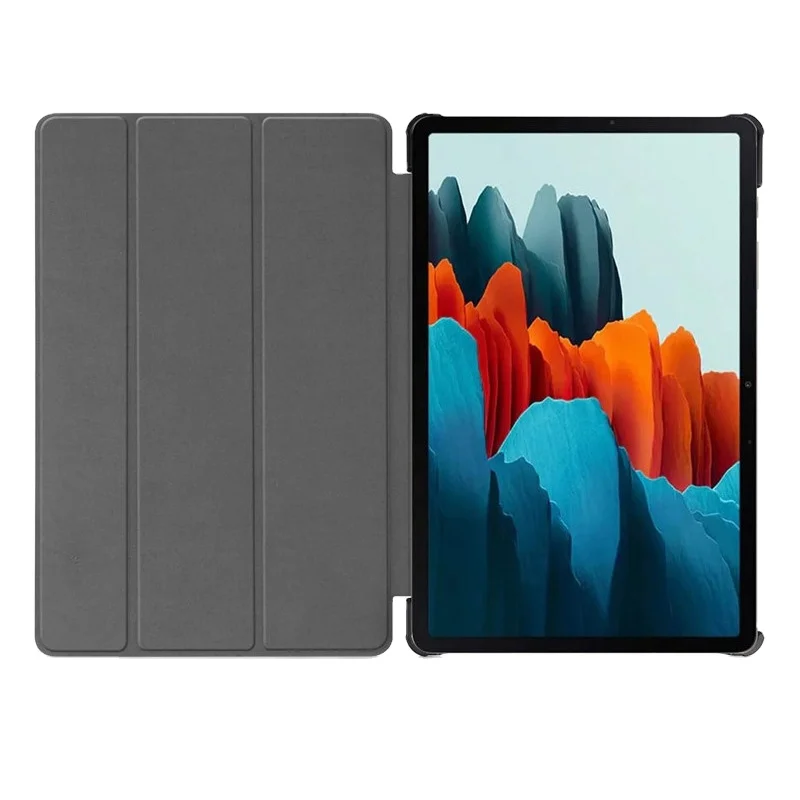 

OEM/ODM PU Leather Folding Tablet Case For Samsung Tablet Stander PU Leather Tablet Case, Transparent, customized color are available