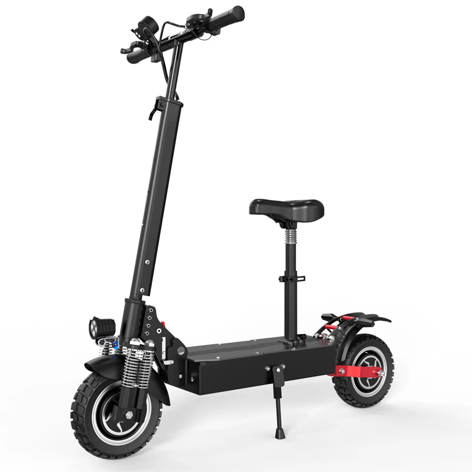 

HEZZO EU warehouse fast delivery free shipping fast scooter52V24AH lithium battery 2000W folding electric scooter for adults, Black