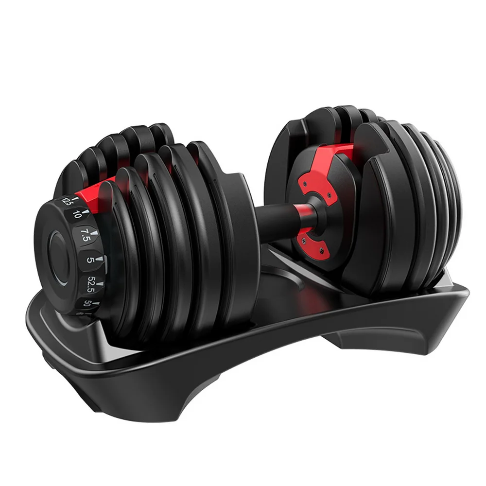 

Hot selling palestra Multi Station Gym Automatic Dumbbells 552  Adjustable Dumbells Set, Black+red