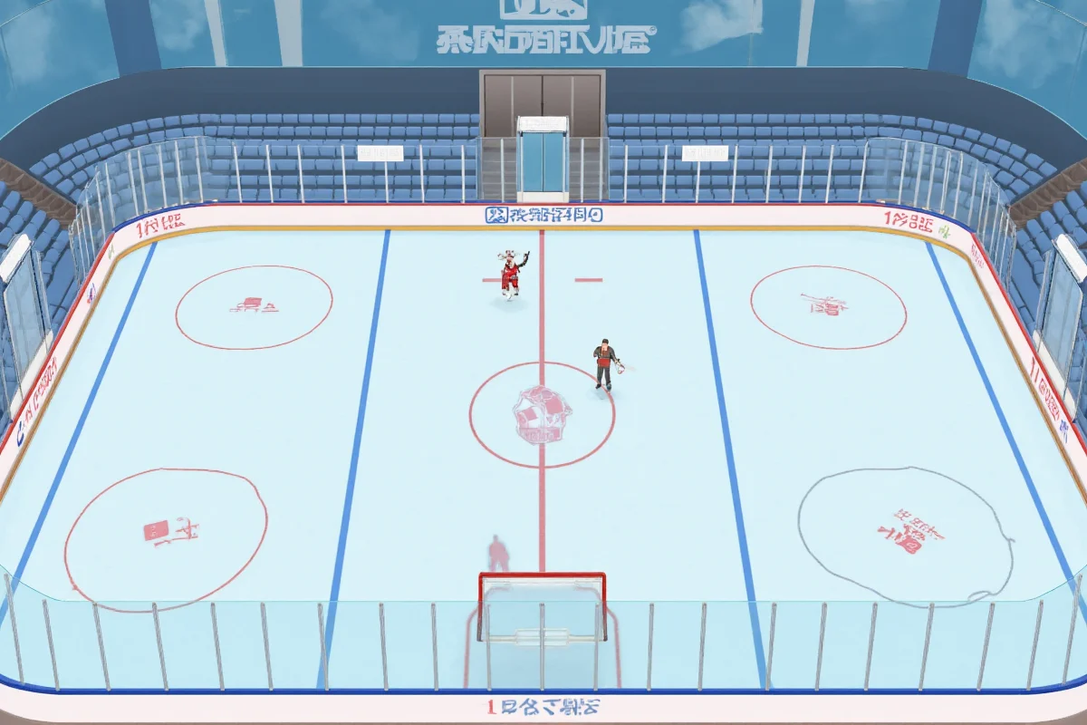 how thick is the ice on a hockey rink