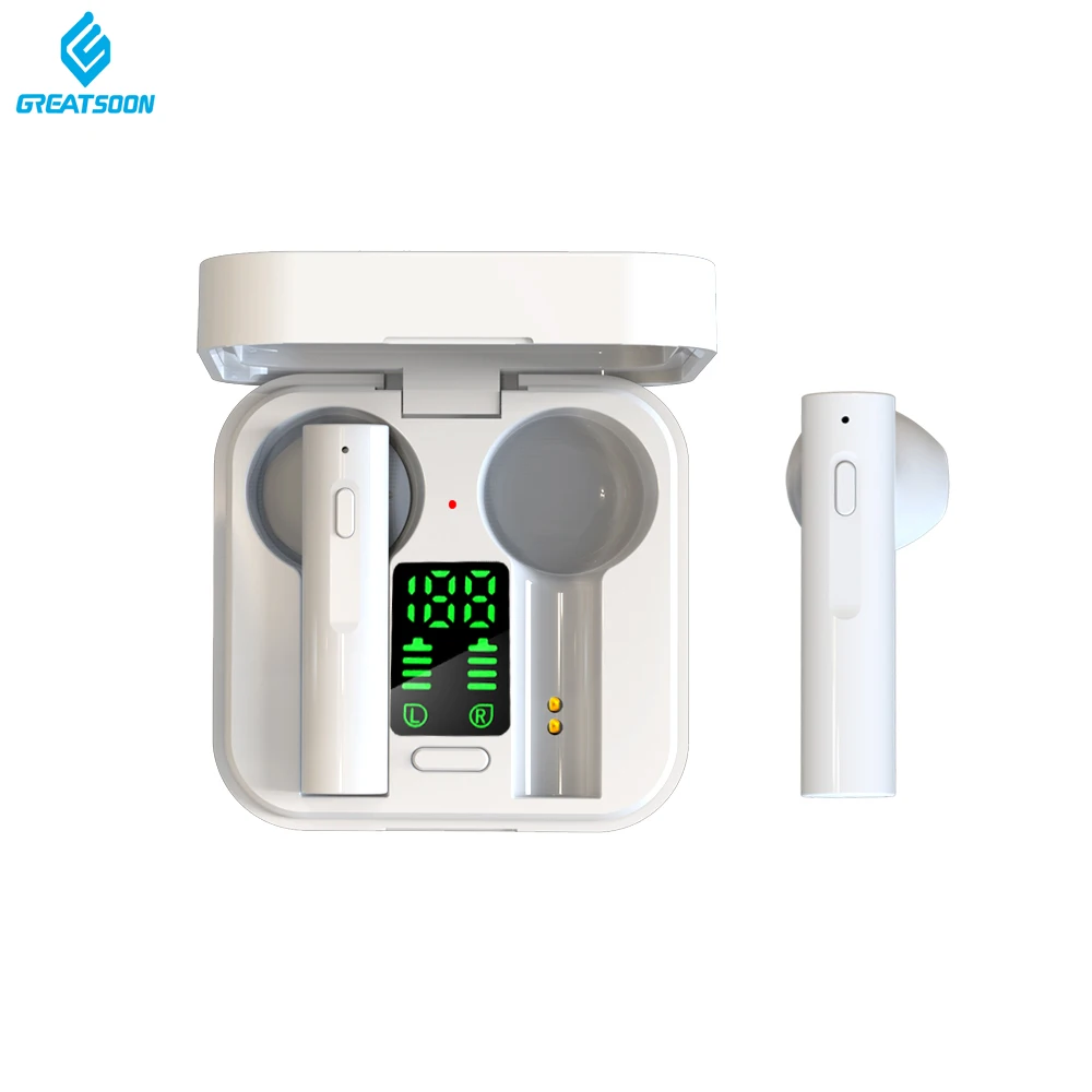 

Waterproof Mini Ture Wireless Earphones Smart Touch Control Volume BT Earphones