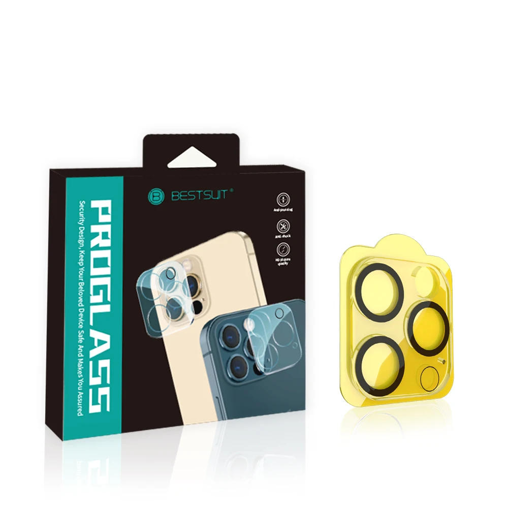 

Mobile Phone 9H Flexible Tempered Glass Back Camera Film Protector for iPhone 13 Pro Camera Lens Screen Protector, White