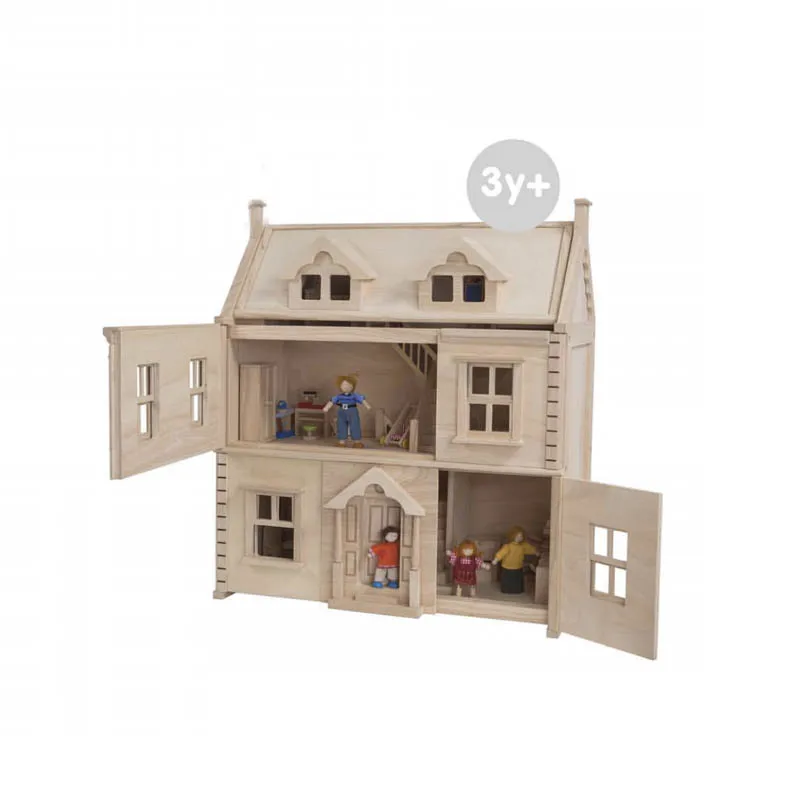 Sweetheart Cottage Large Wooden Doll House With Furniture Boys &