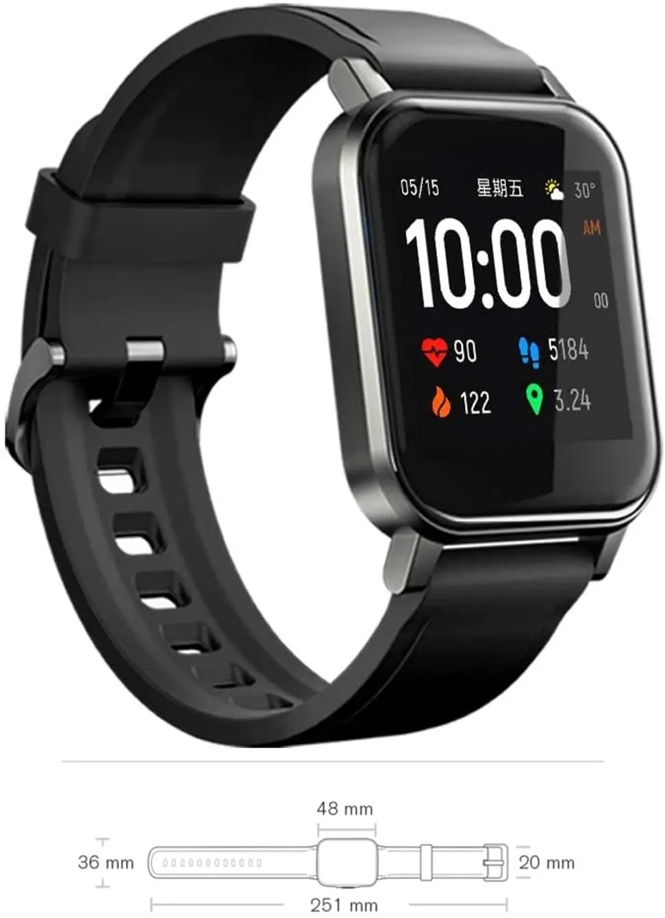 New Arrival 100% Original Xiaomi Youpin Haylou Ls02 Smart Watch Global  English Version Wristband For All Mobiles - Buy New Arrival 100% Original  For Xiaomi Youpin Haylou Ls02 Smart Watch Global English