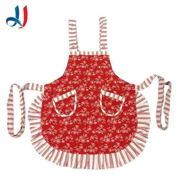 

Nordic Home Kitchen Women Cotton Canvas Aprons Skirt Overalls for Chef Cooking Flower Bib waterproof Apron