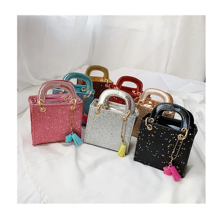 

Women PU Leather 2021 New Print Small Cute Kid Handbag Chains Mini Shoulder Purse Summer Girl Messenger Crossbody Bag Bolsa Sac