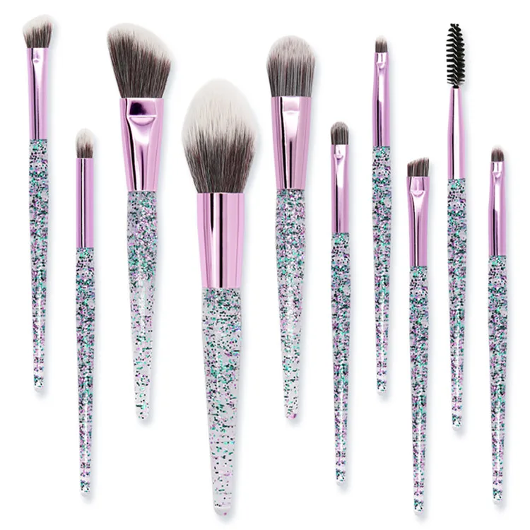 

Factory Price Various Styles High End Purple Face Set Makeup Brushes