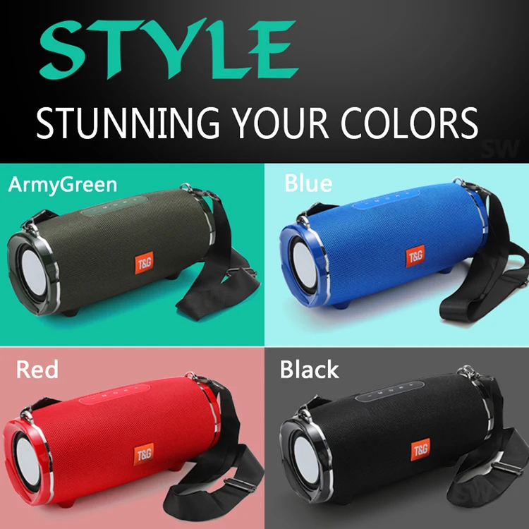TG187 Speaker waterproof 4400mah high sound bass 50 watt subwoofer BT super bass wierless portable powerful bluetooth speaker - ANKUX.COM