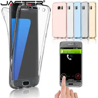 

Soft TPU Double Silicone Case For Samsung Galaxy S8 Note 9 8 A6 A8 Plus J6 J8 2018 S9 Plus S6 S7 Edge 360 Full Cover Protection