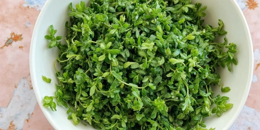 Sprinkling oregano over a fresh Margherita pizza