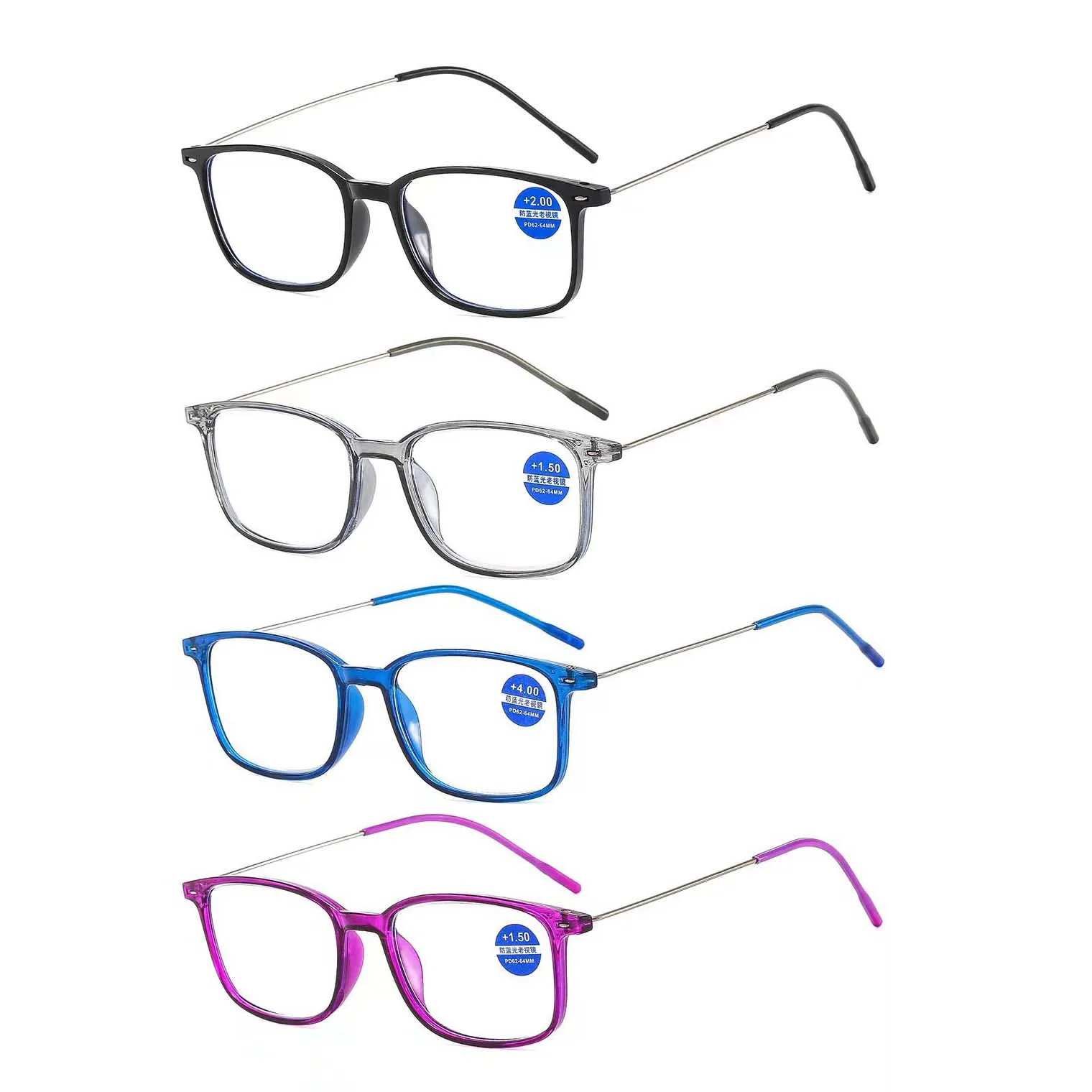 

Wholesale price Reader Plastic PC Women Men Fashion Slim Anti blue blocking filter Reading glasses reader