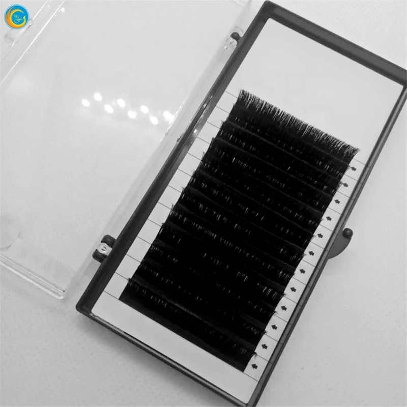 

Customer Logo Easy Fan Silk Mega Volume One Second Rapid Blooming Eyelash Extension premium mink eyelash extensions