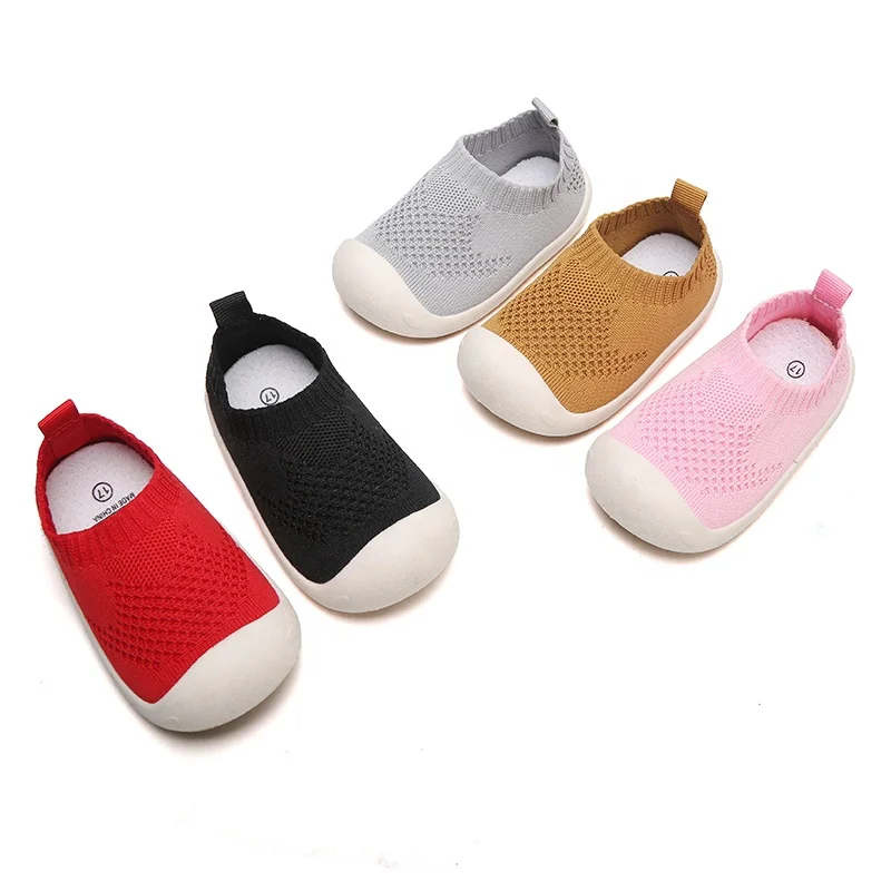 

Last price shoes vendor children sock shoes soft sole non slip toe protect crochet upper patterns boys girls baby casual shoes