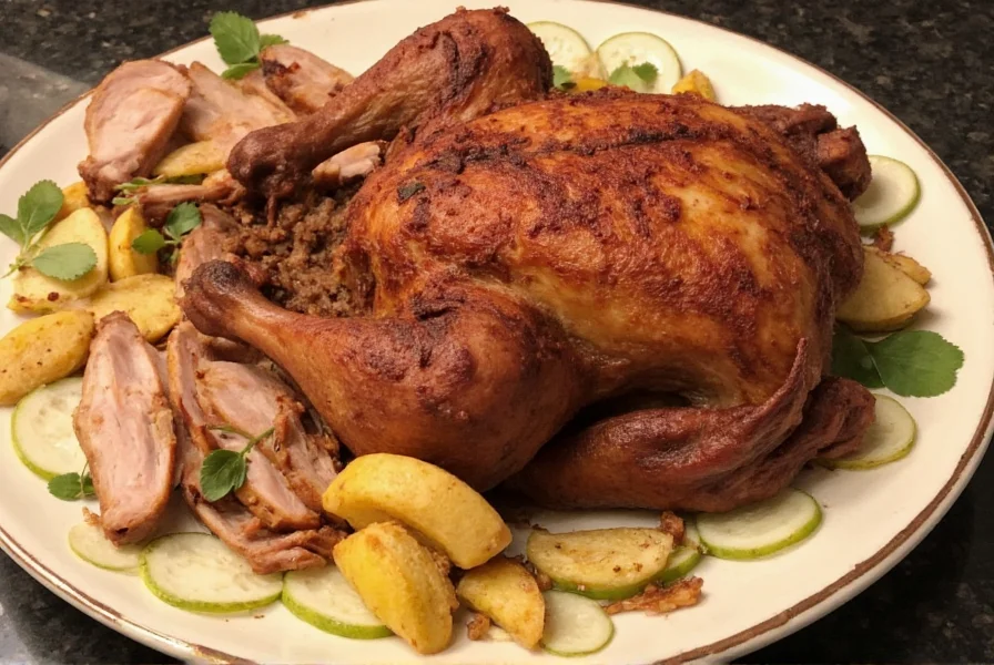 Leftover Jerk Turkey in Refrigerator