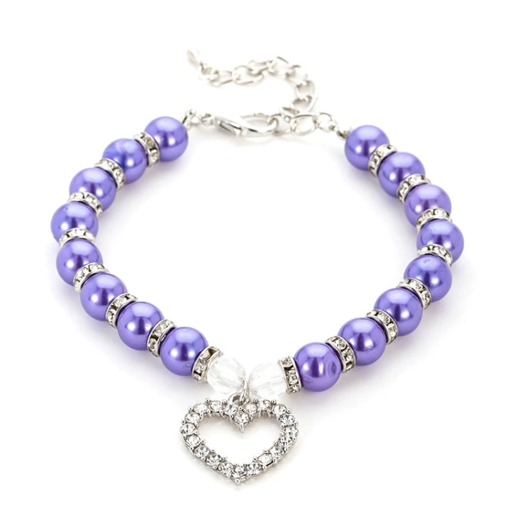 

Dropship 5 PCS Pet Cat Dog Pearl Necklace Pet Collars Decoration Accessories