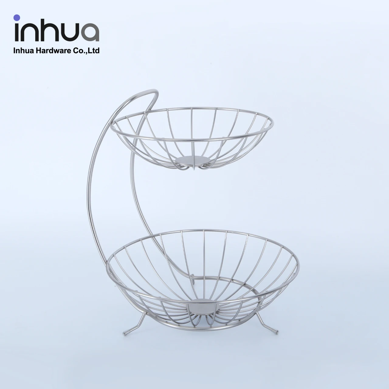

Handle-type fruit basket 2 layers iron storage basket