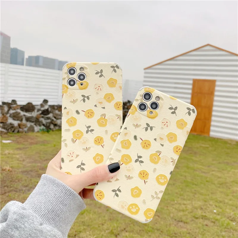 

High quality bulk Flower Printer Silicone Designer Phone Cases For Girls