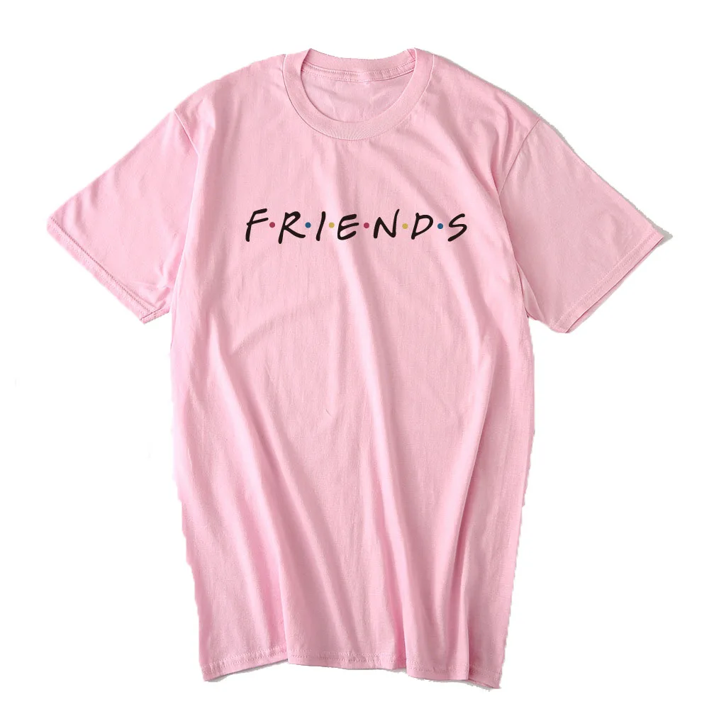 

2020 Hot selling polyester Friends Letters printed short sleeve women t-shirt