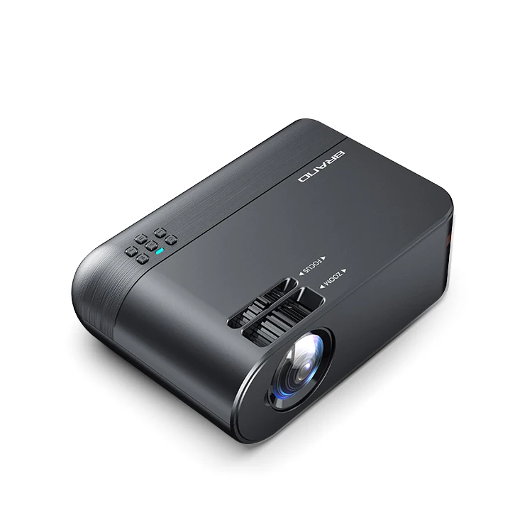 

2021NEW W21 cheap wholesale projector mobile phone smart phone 720P full HD LCD LED projector, Black/ white