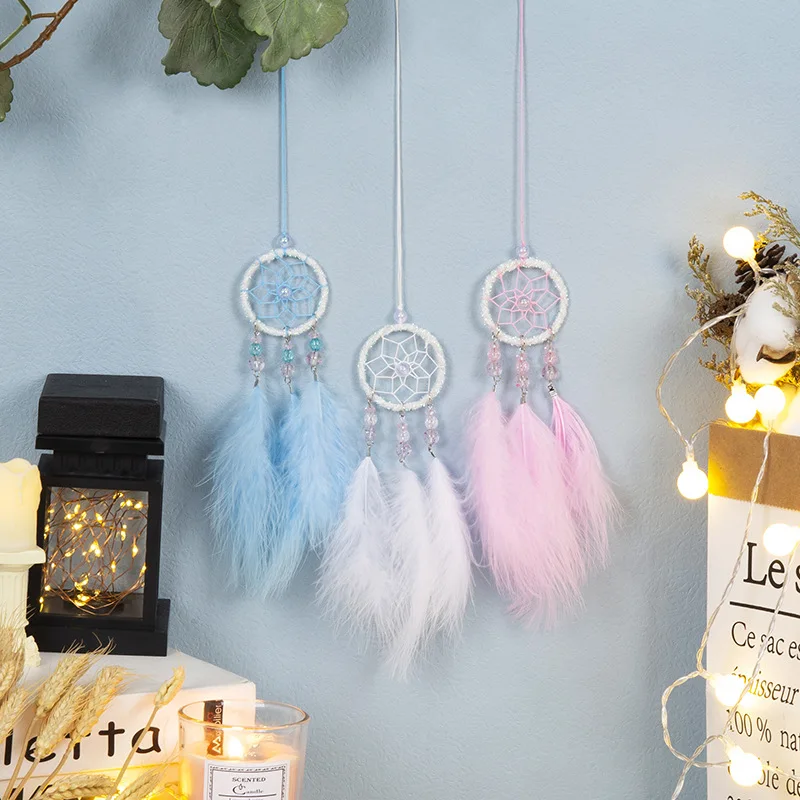 

2022 Ins Trend New European And American Simple Decorative Wall Hanging Art Dream Catcher Simple Pendant Dreamcatcher Gift, Picture color