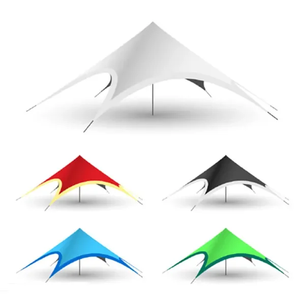 Custom Logo Printing Trade Show Tents Spider and Star Designs for Business Events and Parties