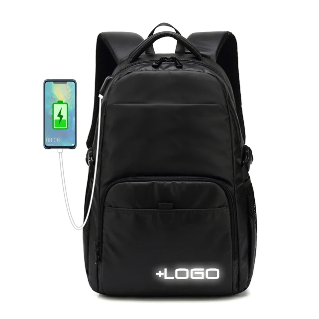 

new design wholesale usb port waterproof college school backpack custom men bags backpack with logo