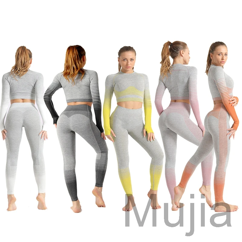 

2 pieces short sleeve yoga shirts cycling leggings wholesale breathable tights seamless sports workout shorts set, 8 colors