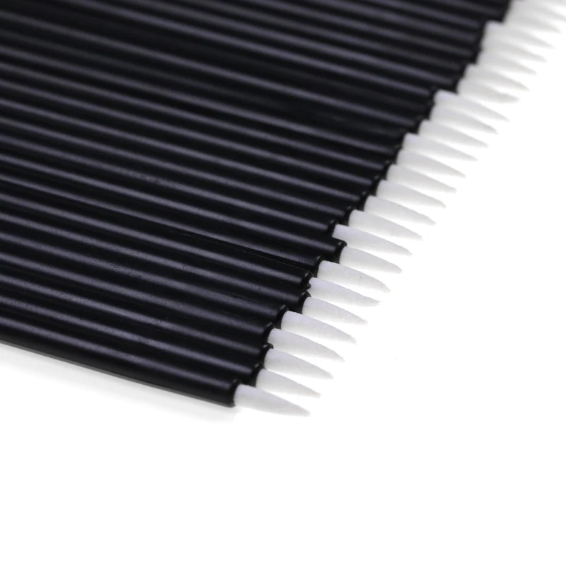 

Nylon Liner Custom Logo Wand Applicator Tip Gel Elbowed Lip Disposable Eyeliner Brush, White