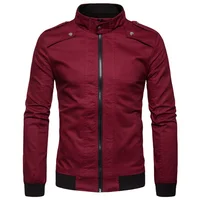 

High Quality Men's Stand Collar Slim Jackets & Coats Solid Casual Jacket For Men