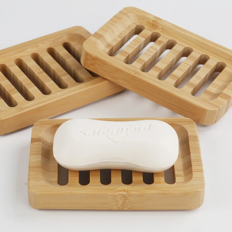 

Portable Soap Dishes Japanese Style Creative Simple Bamboo Manual Drain Soap Box Bathroom Soap Box