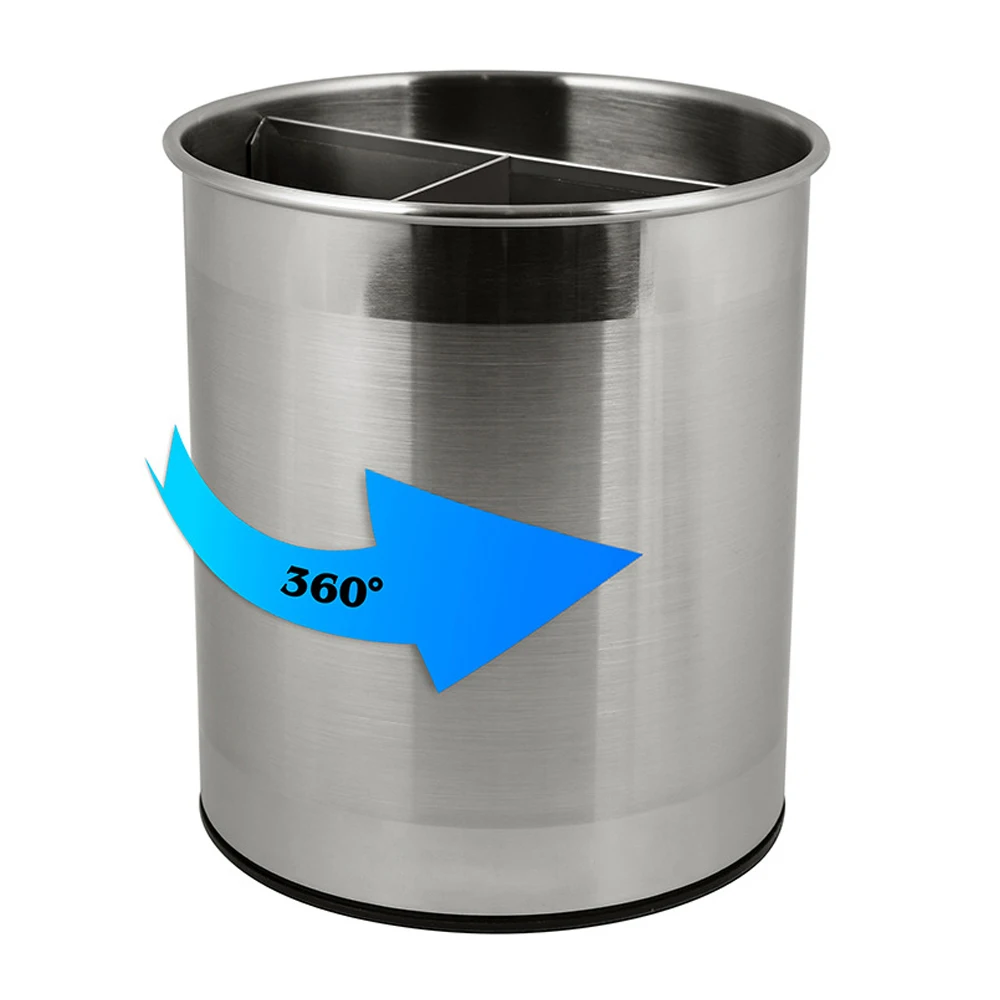 

High Quality Stainless Steel Standing Rotating Kitchen Utensils Holder