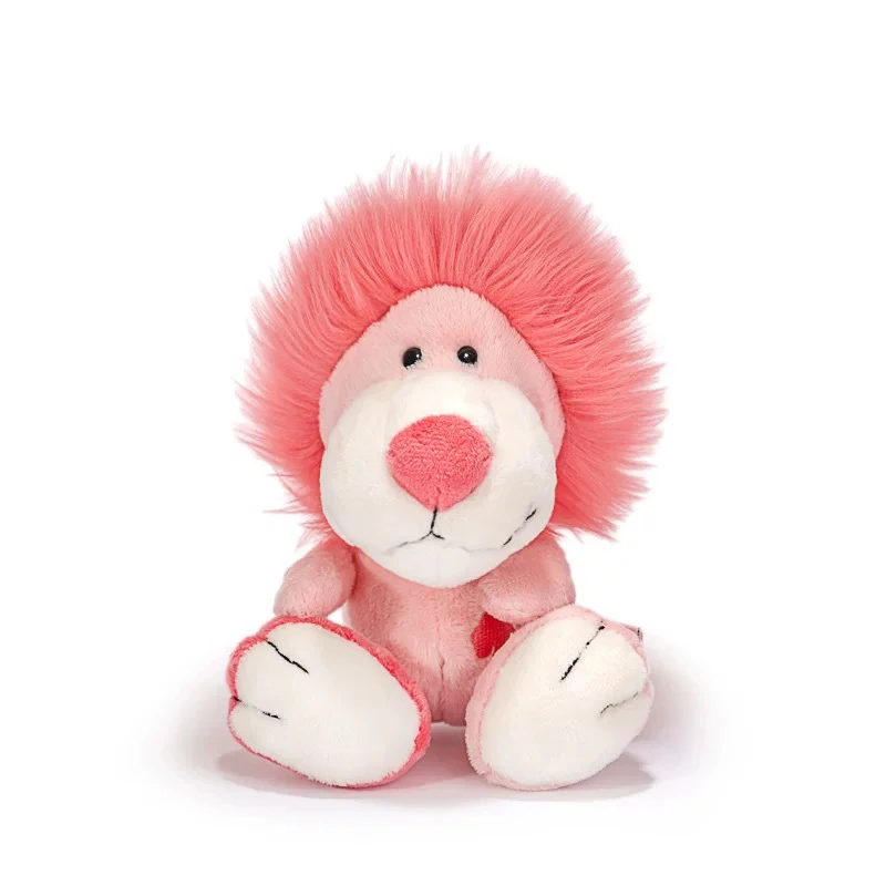 

ZD240 Factory Wholesale Soft Animal Stuffed Plush Toys Children Birthday Gift Doll Fashionable Poker Pink Lion Plush Toys