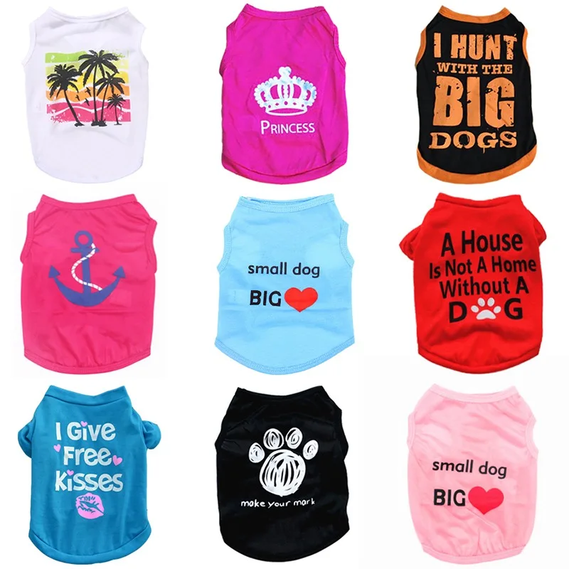 

Dog Scarf Wholesale Christmas Summer Puppy Clothing Vest Shirt Funny Pet Cat Clothes, Pink