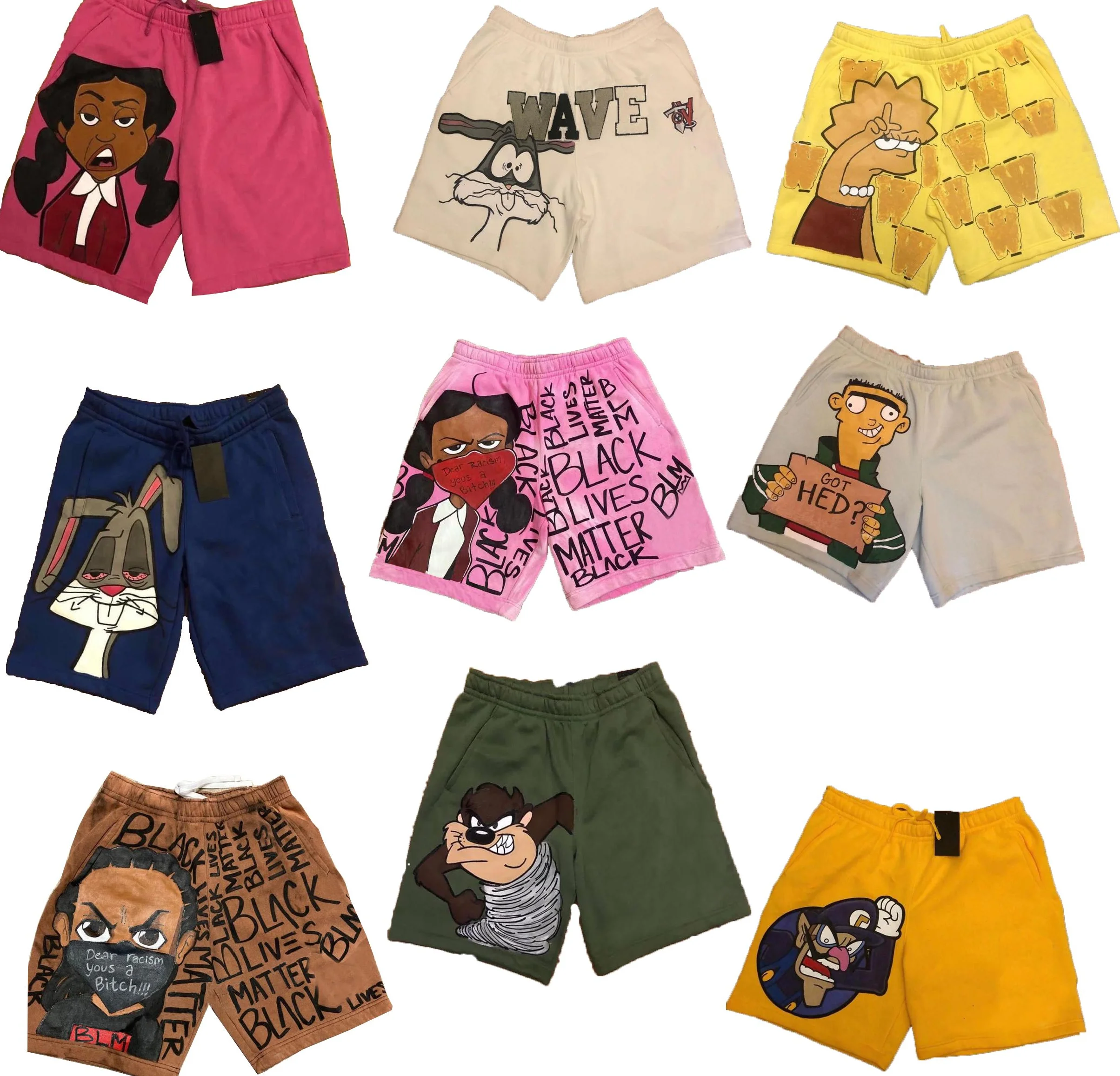 

100% Cotton Cartoon Comic Shorts For Men Cartoon Shorts For Men